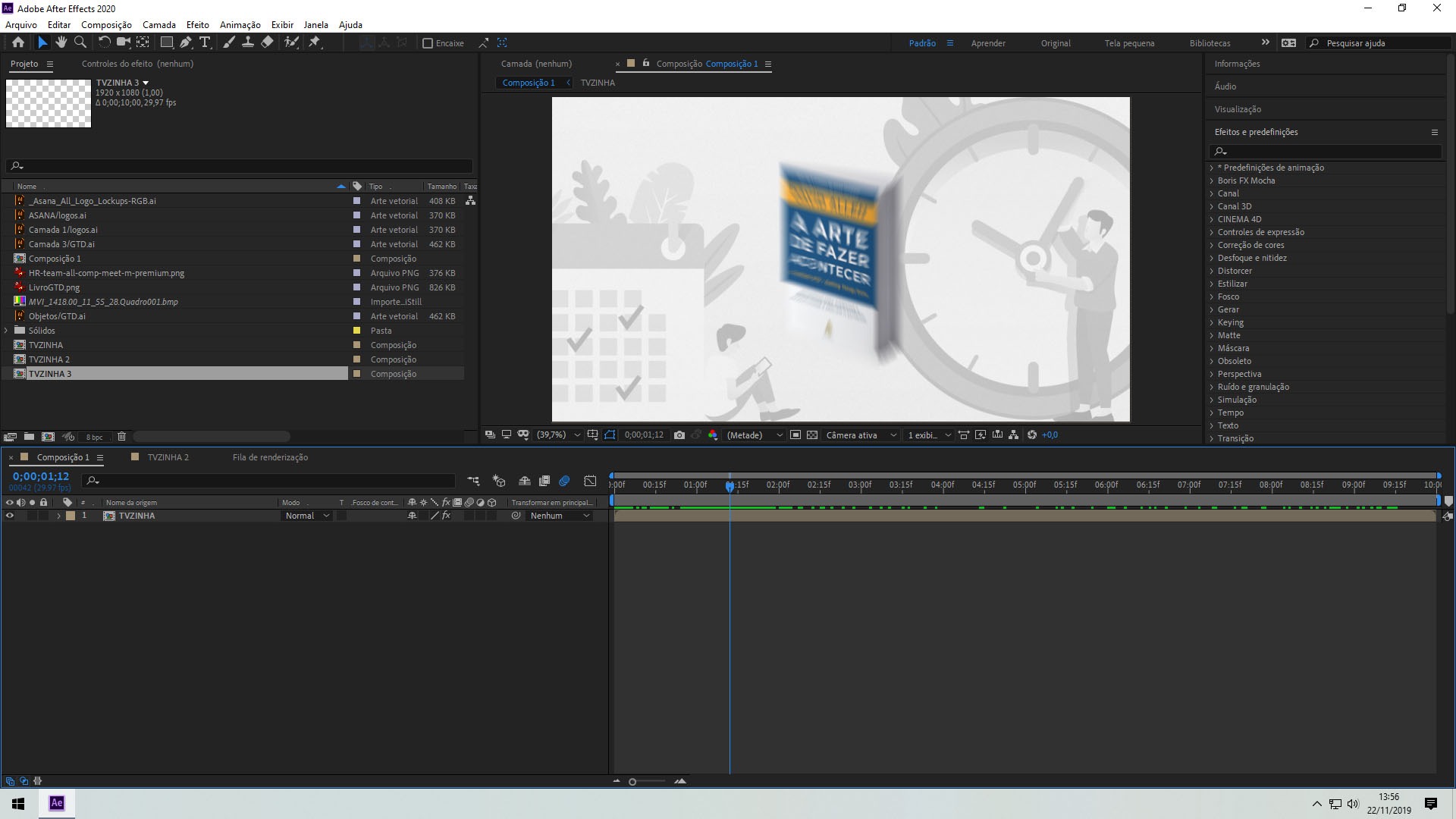 Curso de After Effects 2019 presencial ou online