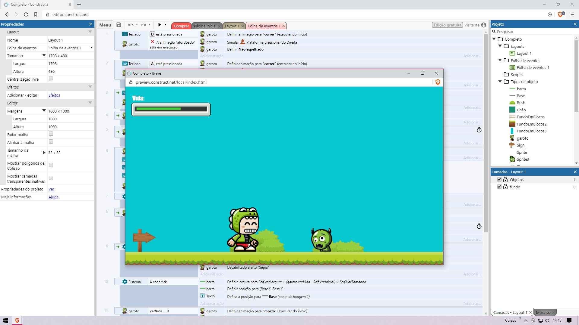 Curso de Construct 3 presencial ou online Social Idiomas e