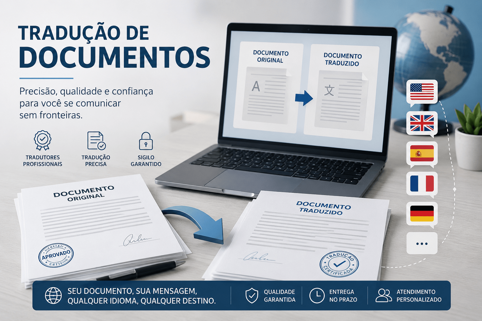 tradução de documentos simples e juramentada