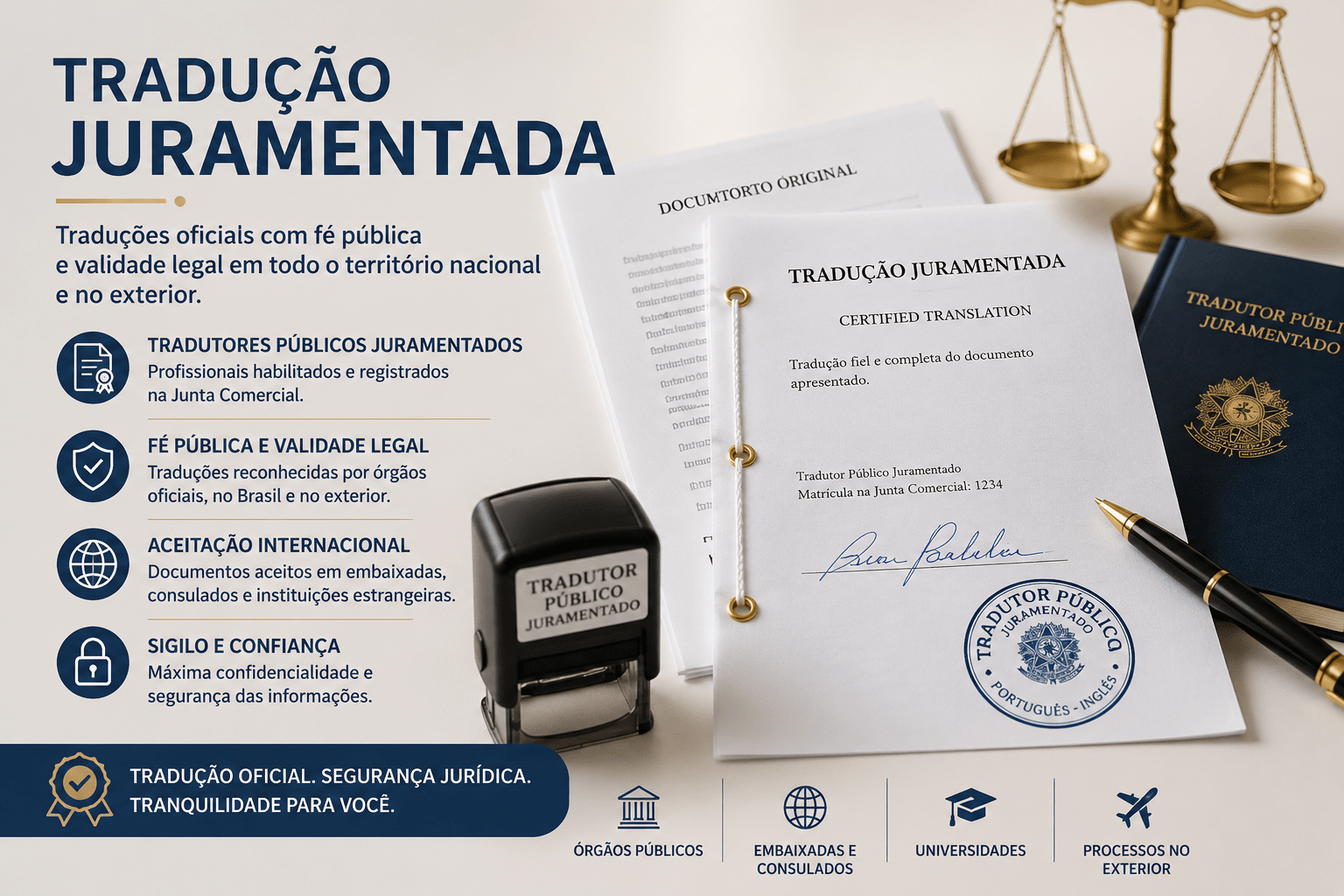 tradução de documentos simples e juramentada